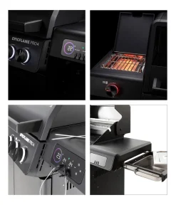 Rösle Gasgrills - Gasgrill Epicflame Pro 4 50 mbar, ca. B119/H138/T61 cm Schwarz
