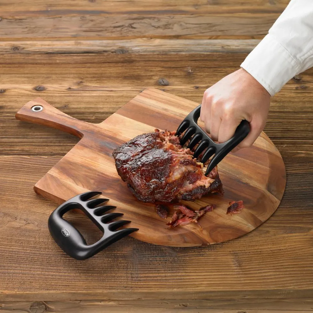 Rösle Grillbesteck & -Handschuhe|Grillzubehör - Pulled Pork Gabeln, 2er-Set Schwarz