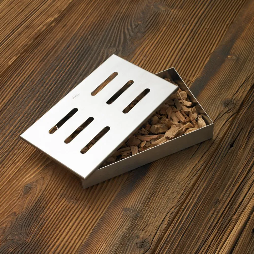 Rösle Räucherbox, Edelstahl, ca. B13,5/H3,5/T21,5 cm Clearance