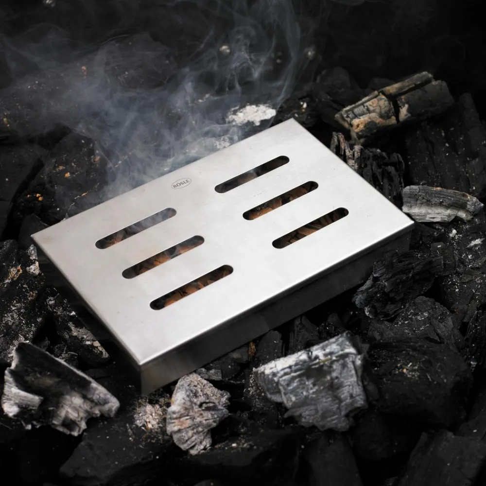 Rösle Räucherbox, Edelstahl, ca. B13,5/H3,5/T21,5 cm Clearance