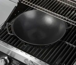 Rösle Grillzubehör - Wok Vario, ca. Ø36/H11 cm Schwarz