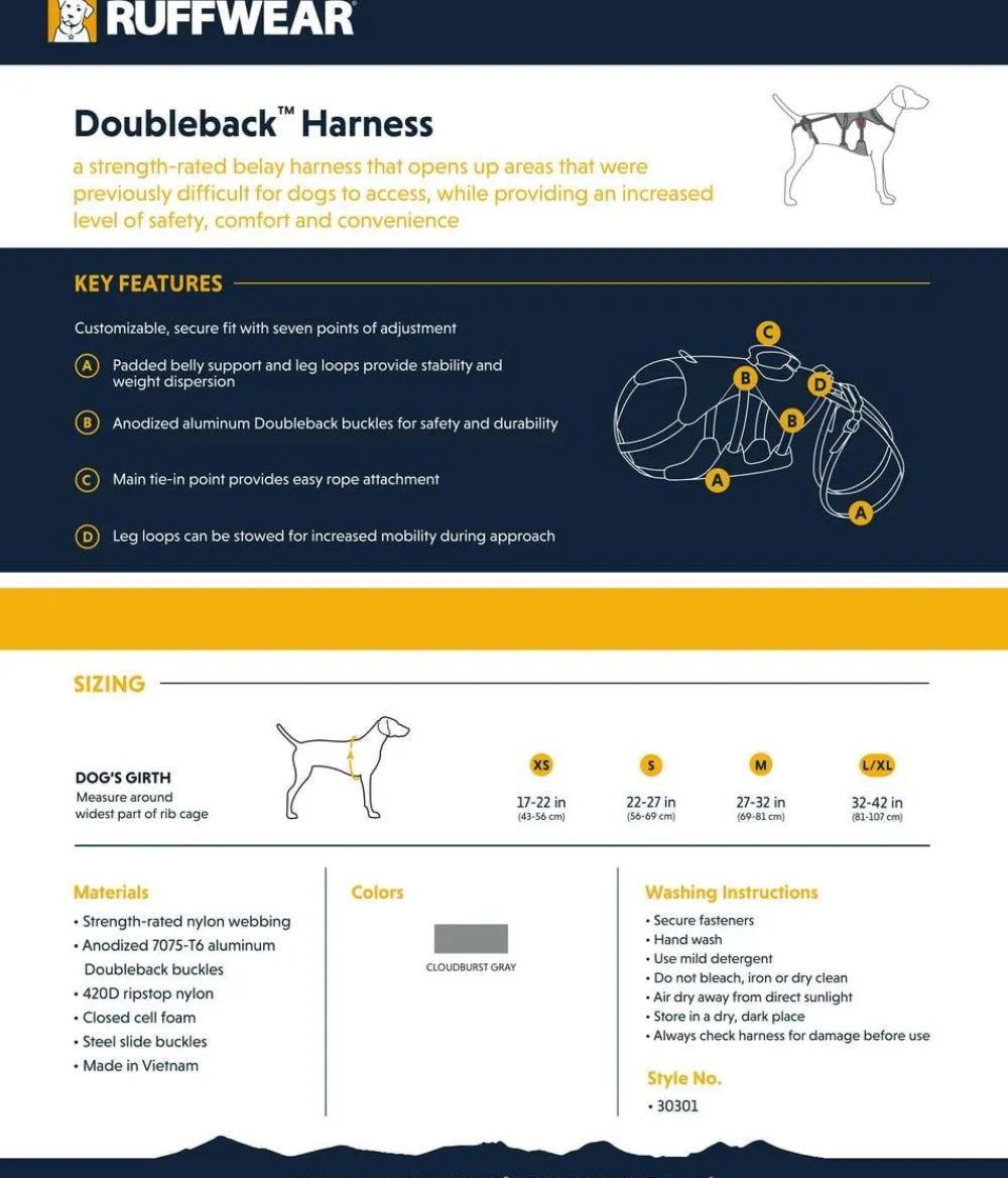 RUFFWEAR® Hundegechirr DoubleBack™ Online