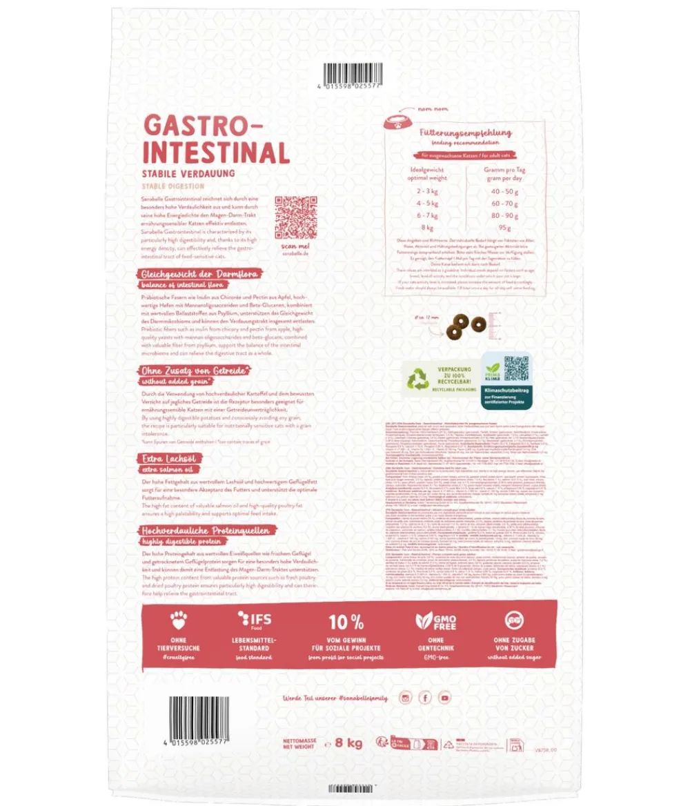 Sanabelle® Trockenfutter Katze > Care Trockenfutter für Katzen Gastrointestinal Adult, Geflügel