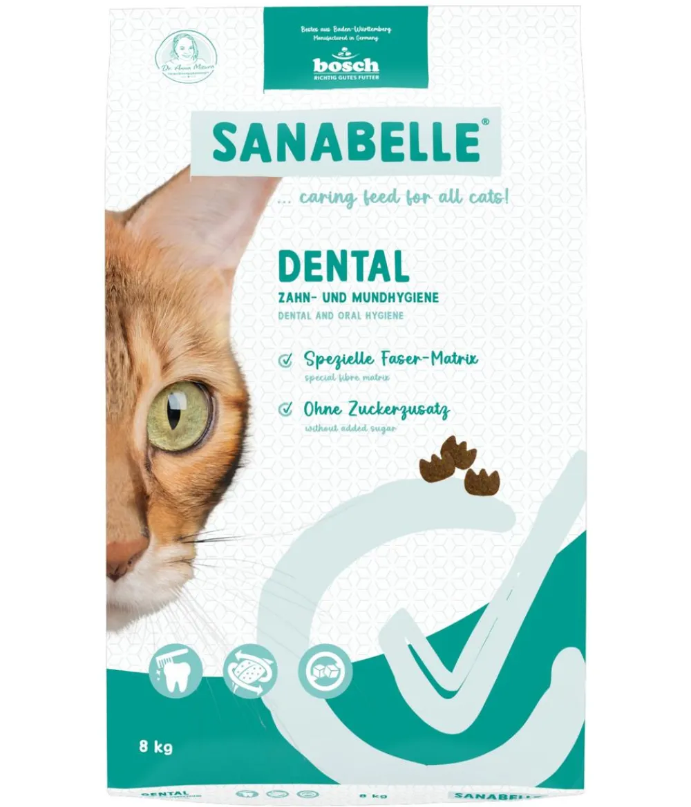 Sanabelle® Trockenfutter Katze - Care Trockenfutter für Katzen Dental Adult, Geflügel
