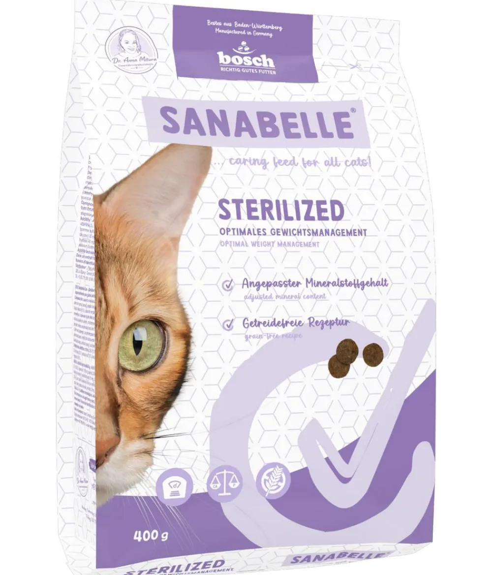 Sanabelle® Trockenfutter Katze - Care Trockenfutter für Katzen Sterilized Adult, Geflügel