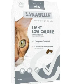 Sanabelle® Trockenfutter Katze - Care Trockenfutter für Katzen Light Low Calorie Adult, Geflügel