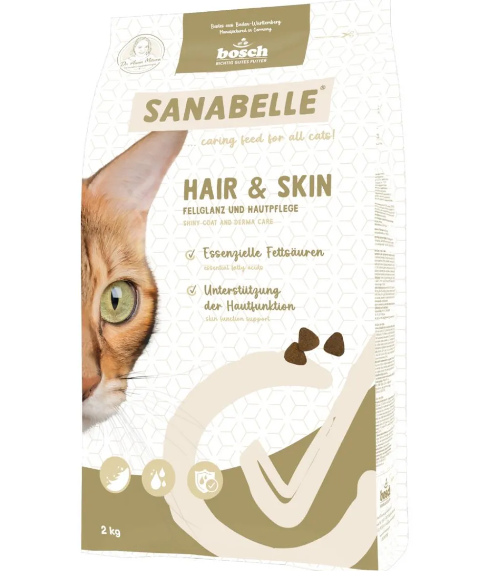 Sanabelle® Care Trockenfutter für Katzen Hair & Skin Adult, Geflügel New