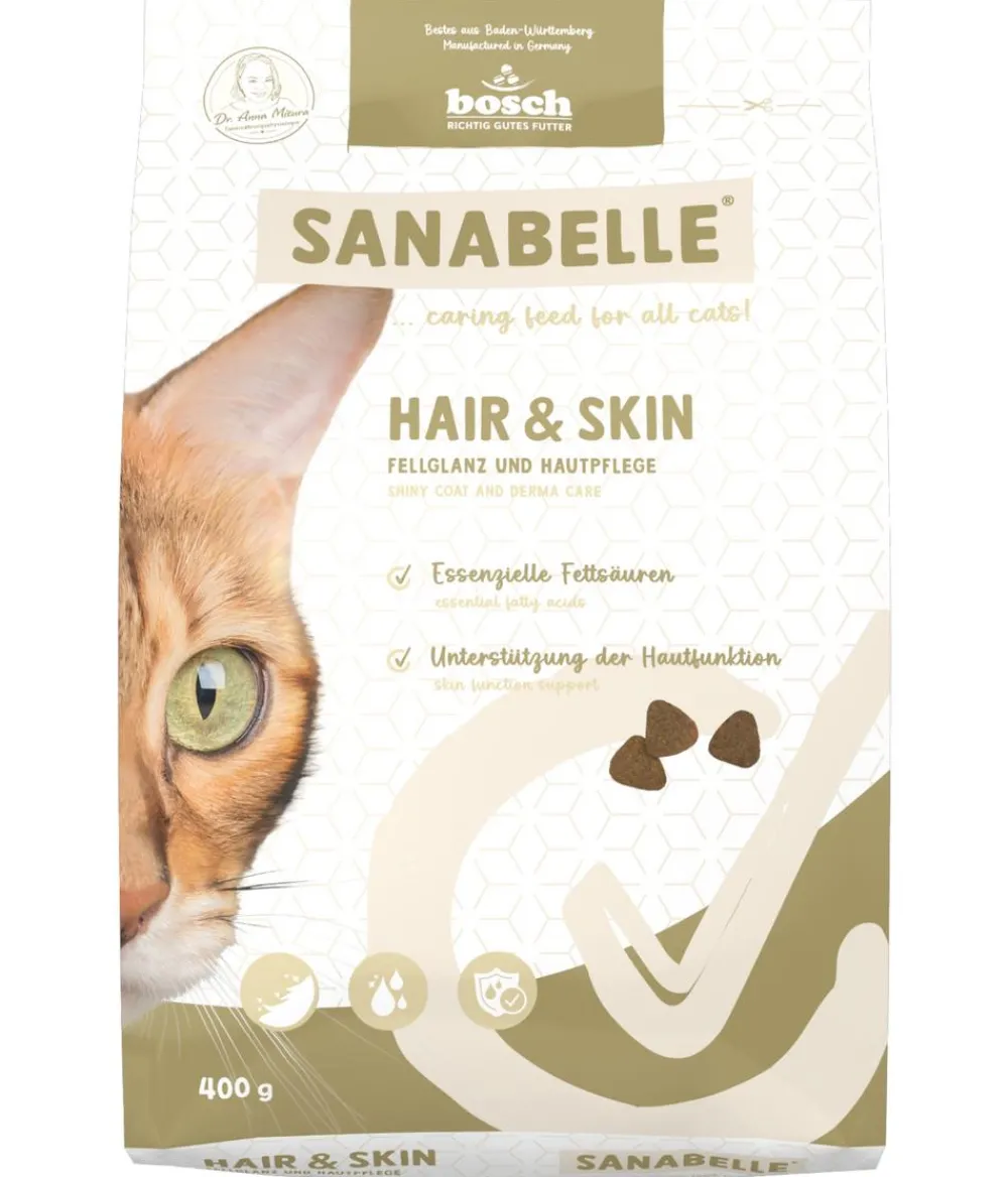 Sanabelle® Trockenfutter Katze - Care Trockenfutter für Katzen Hair & Skin Adult, Geflügel