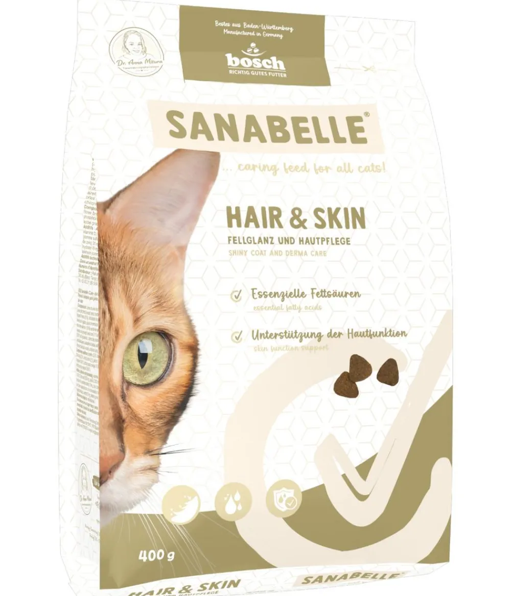 Sanabelle® Trockenfutter Katze - Care Trockenfutter für Katzen Hair & Skin Adult, Geflügel