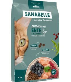 Sanabelle® Trockenfutter Katze > Life Trockenfutter für Katzen Outdoor Adult, Ente & Blaubeere