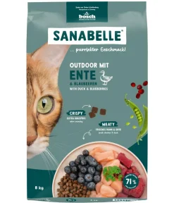 Sanabelle® Trockenfutter Katze > Life Trockenfutter für Katzen Outdoor Adult, Ente & Blaubeere
