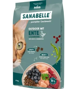 Sanabelle® Trockenfutter Katze > Life Trockenfutter für Katzen Outdoor Adult, Ente & Blaubeere