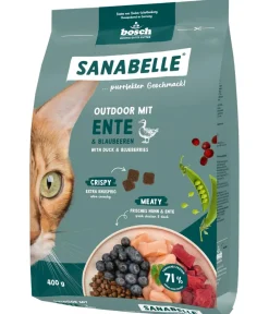 Sanabelle® Life Trockenfutter für Katzen Outdoor Adult, Ente & Blaubeere Outlet