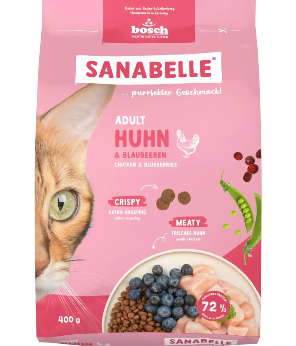 Sanabelle® Trockenfutter Katze > Life Trockenfutter für Katzen Indoor Adult, Perlhuhn & Preiselbeeren