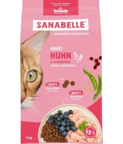 Sanabelle® Trockenfutter Katze - Life Trockenfutter für Katzen Adult, Huhn & Preiselbeeren