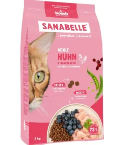 Sanabelle® Trockenfutter Katze - Life Trockenfutter für Katzen Adult, Huhn & Preiselbeeren