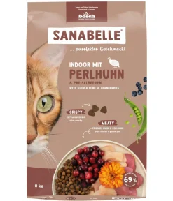 Sanabelle® Life Trockenfutter für Katzen Indoor Adult, Perlhuhn & Preiselbeeren Sale