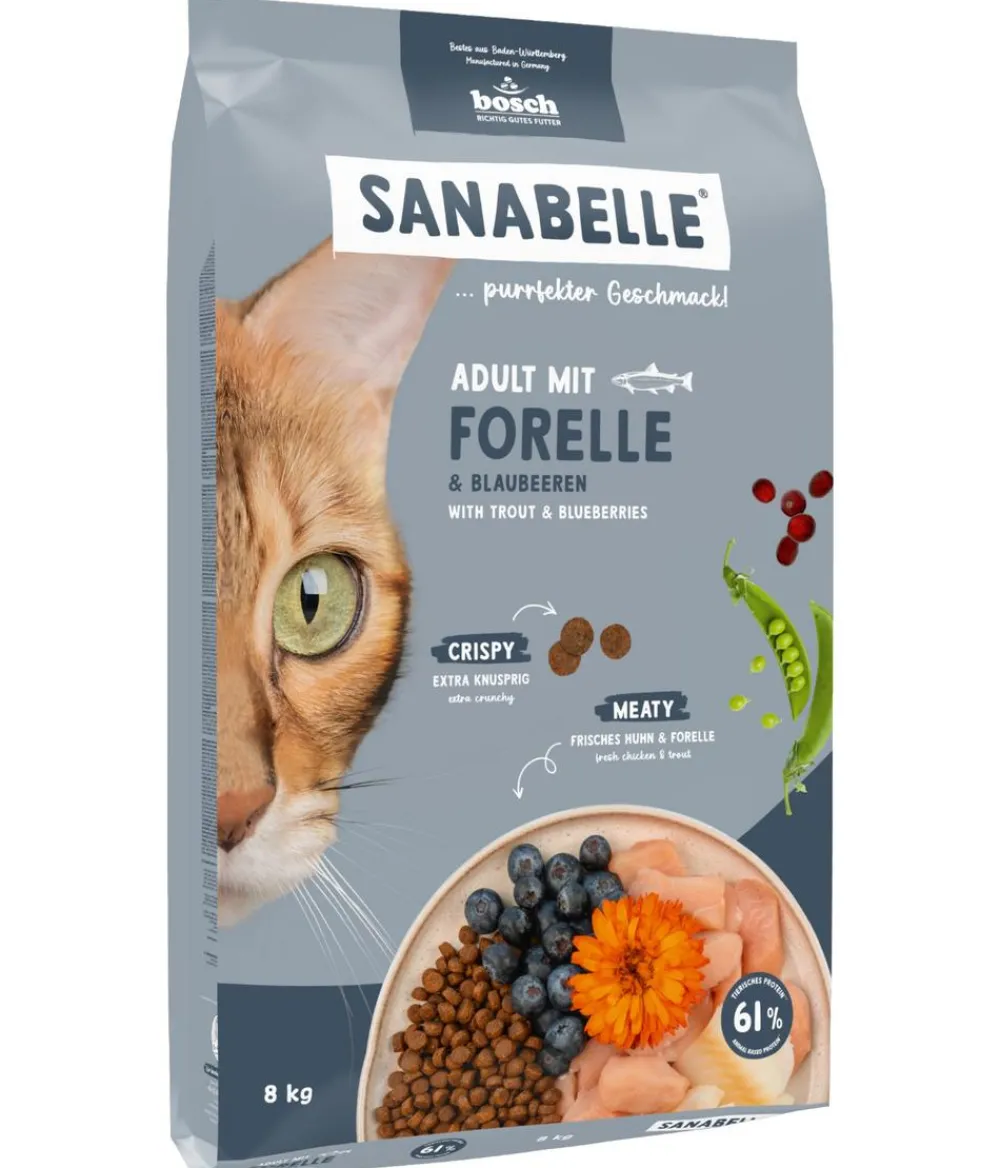 Sanabelle® Trockenfutter Katze > Life Trockenfutter für Katzen Adult, Forelle & Blaubeeren