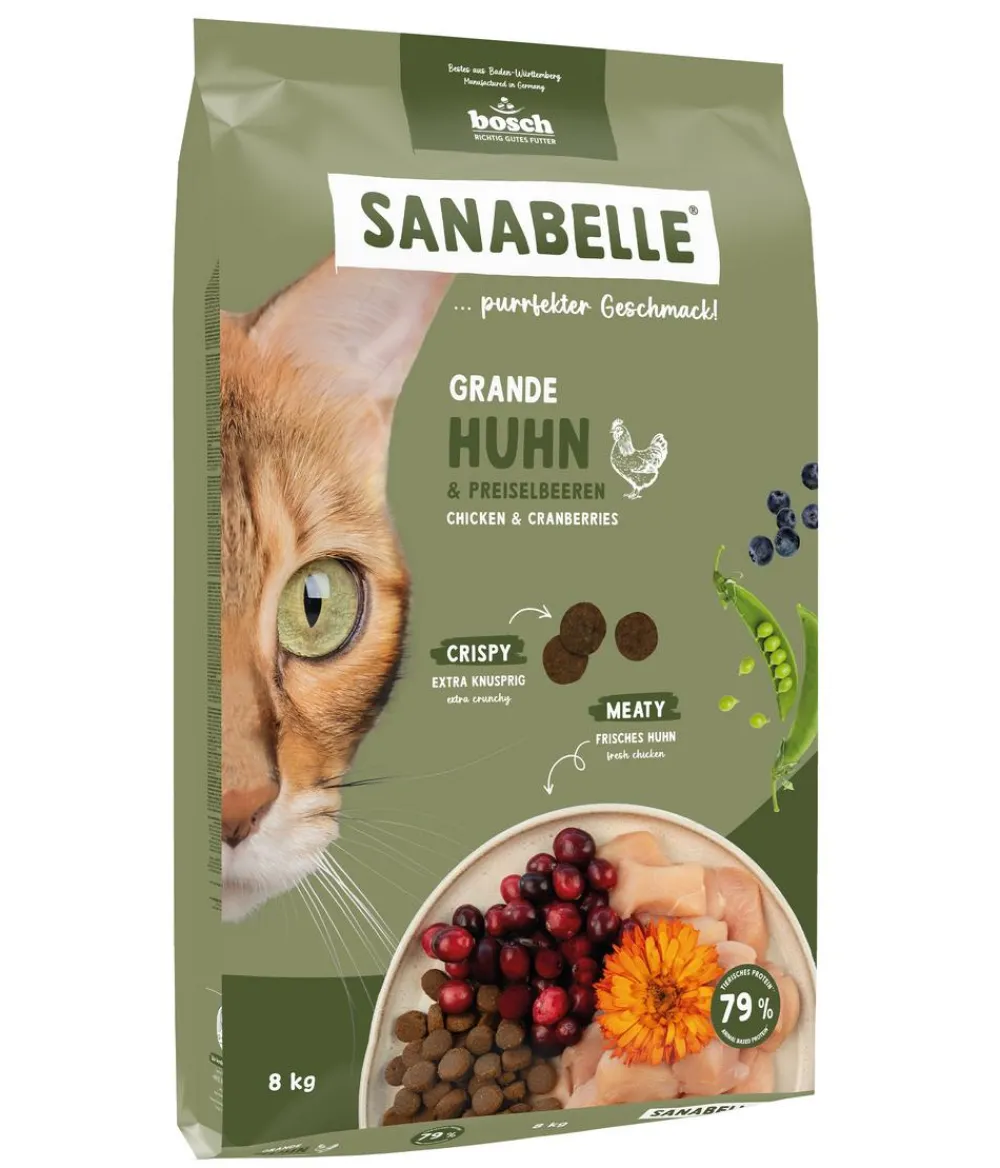 Sanabelle® Trockenfutter Katze > Life Trockenfutter für Katzen Sensitiv Adult, Huhn & Preiselbeeren