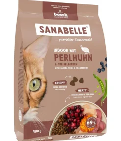 Sanabelle® Trockenfutter Katze - Life Trockenfutter für Katzen Indoor Adult, Perlhuhn & Preiselbeeren