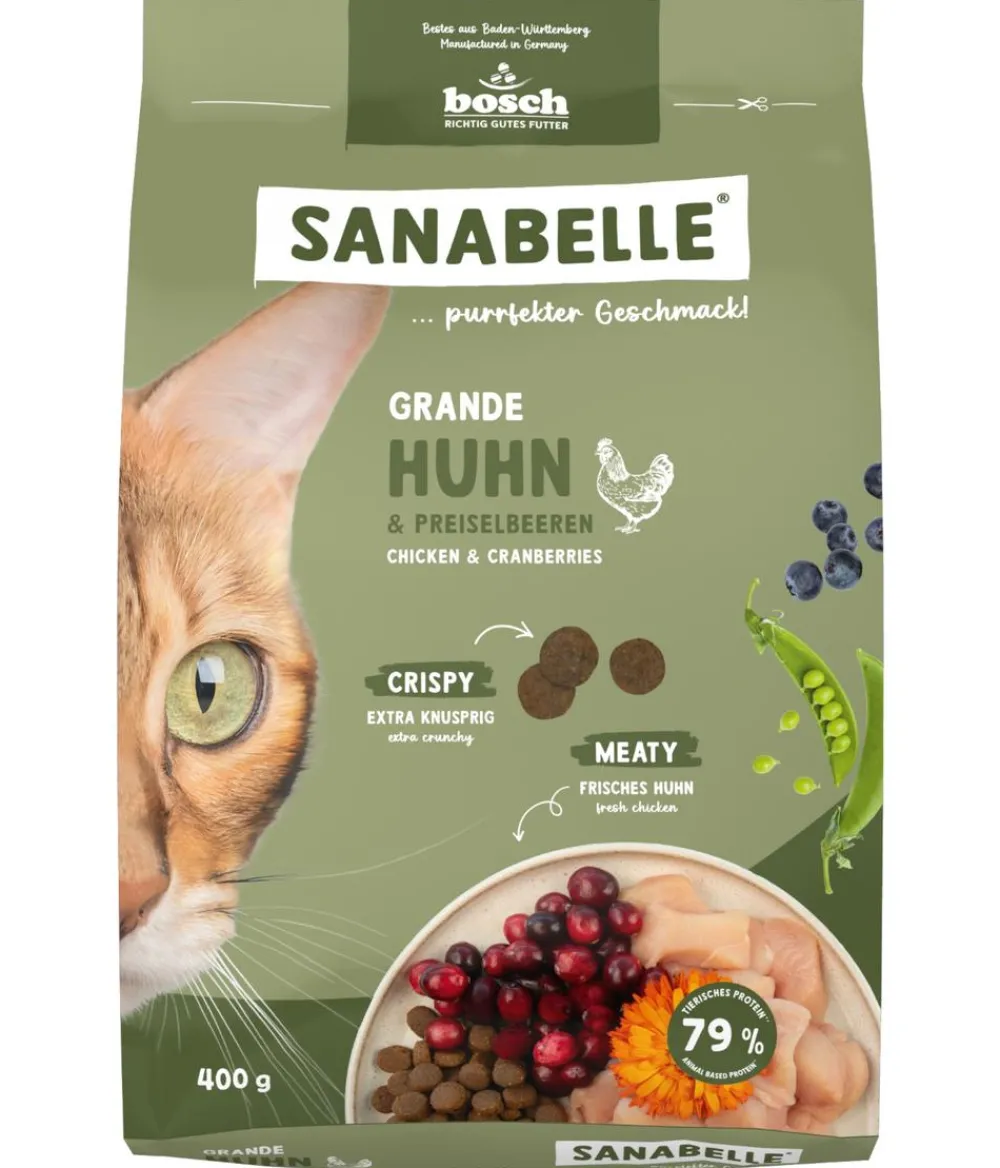 Sanabelle® Trockenfutter Katze - Life Trockenfutter für Katzen Grande Adult, Huhn & Preiselbeere