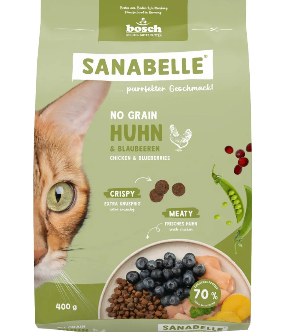 Sanabelle® Trockenfutter Katze > Life Trockenfutter für Katzen No Grain Adult, Huhn & Blaubeere