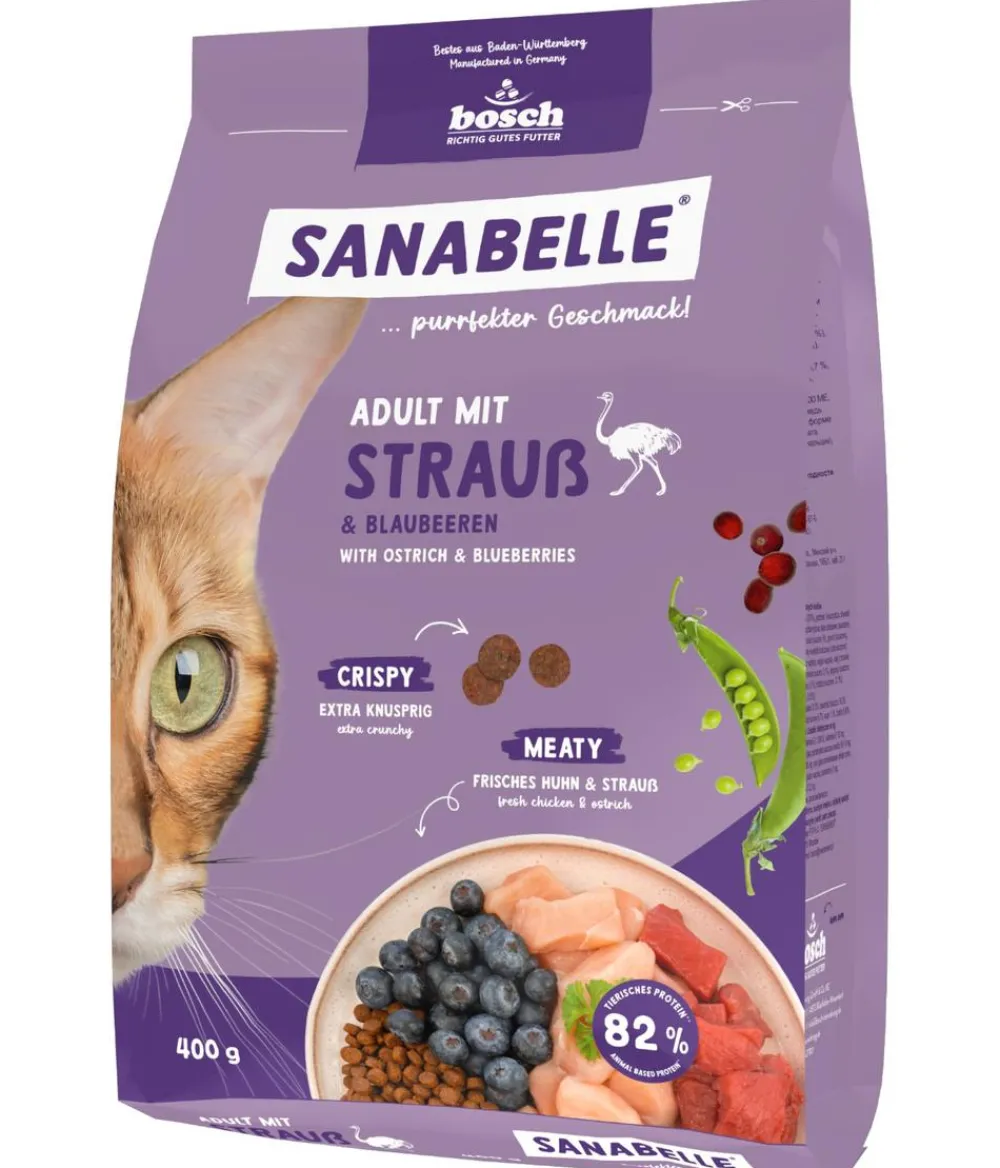 Sanabelle® Trockenfutter Katze > Life Trockenfutter für Katzen Adult, Strauß & Blaubeeren