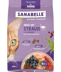 Sanabelle® Trockenfutter Katze > Life Trockenfutter für Katzen Adult, Strauß & Blaubeeren