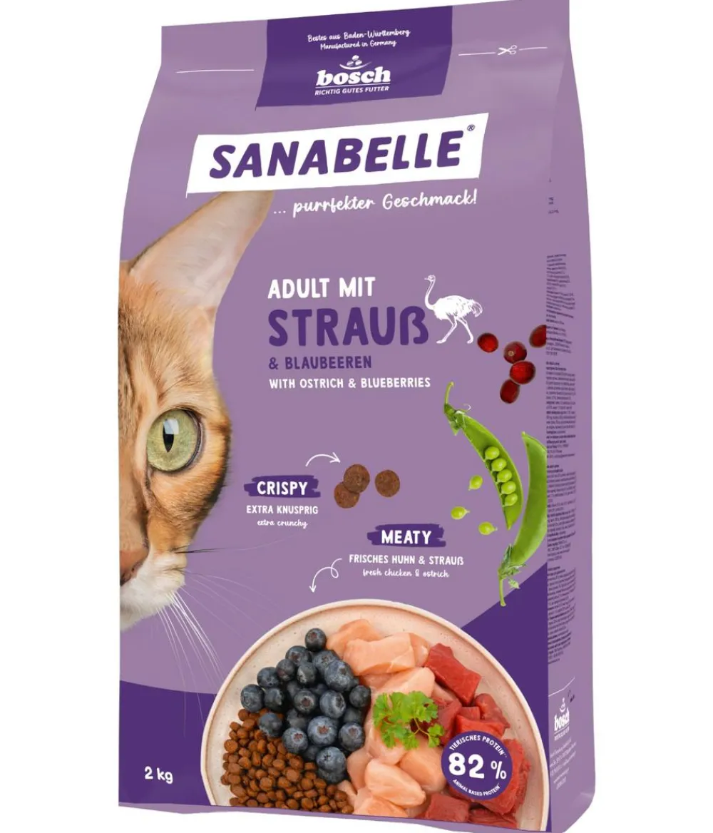 Sanabelle® Life Trockenfutter für Katzen Adult, Strauß & Blaubeeren Clearance