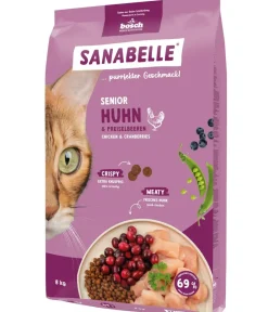 Sanabelle® Trockenfutter Katze - Life Trockenfutter für Katzen Senior, Huhn & Preiselbeeren
