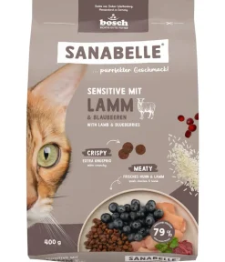 Sanabelle® Trockenfutter Katze > Trockenfutter für Katzen Sensitiv Adult, Lamm & Blaubeeren