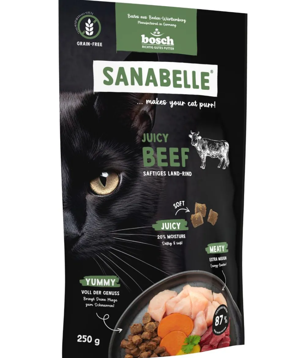 Sanabelle® Trockenfutter Katze - Trockenfutter für Katzen Adult, Juicy Land-Rind