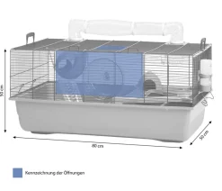 Savic Nagerheim Sky Metro, , ca. B80/H50/T50 cm Blau New