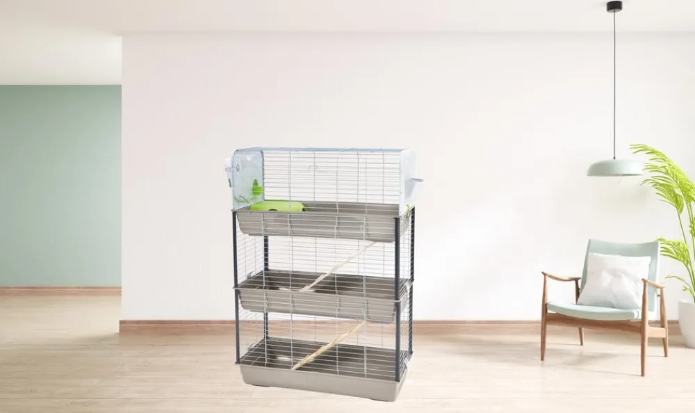 Savic Nagerkäfige > Nagerkäfig Caesar Triple, /, ca. B100/H143T50 cm