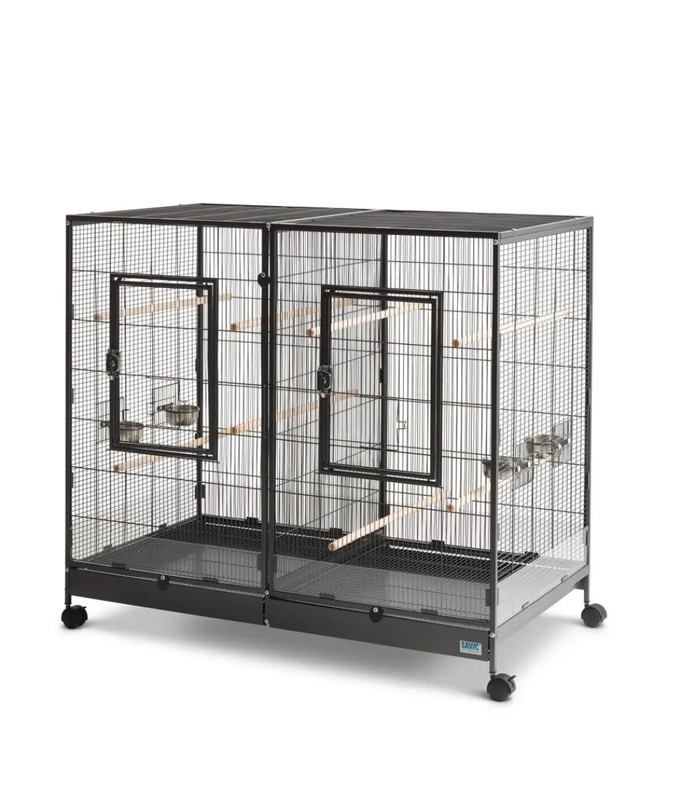 Savic Vogelkäfige & Volieren|Nagerkäfige > Nager- und Vogelheim Tasmania 120, ca. B120/H107/T65 cm