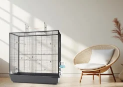 Savic Vogelkäfige & Volieren - Vogelheim Primo 120 open Empire, , ca. B118/H117/T64 cm Schwarz