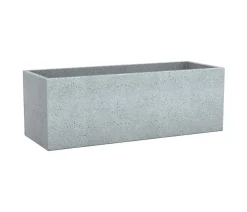 Scheurich Pflanzkübel & Blumenkästen - Kunststoff-Kasten C-Cube Long, rechteckig Grau
