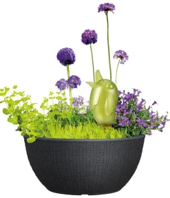 Scheurich Kunststoff-Topf Barceo Bowl, rund, ca. Ø39/H18 cm Schwarz Online