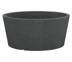 Scheurich Blumentöpfe & Übertöpfe - Kunststoff-Topf C-Cone Bowl, rund, ca. Ø38,9/H17,5 cm Schwarz