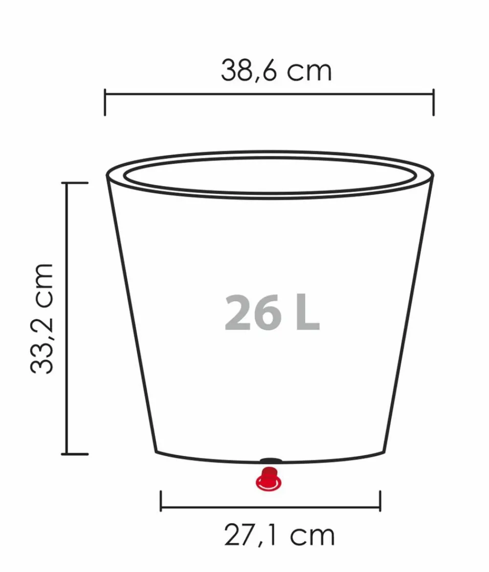 Scheurich Blumentöpfe & Übertöpfe > Kunststoff-Topf C-Cone, rund