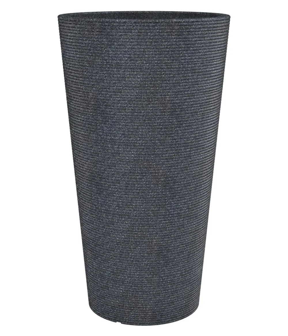 Scheurich Kunststoff-Topf Coneo High, rund Schwarz Discount