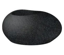 Scheurich Blumentöpfe & Übertöpfe - Kunststoff-Topf Flow, oval Schwarz
