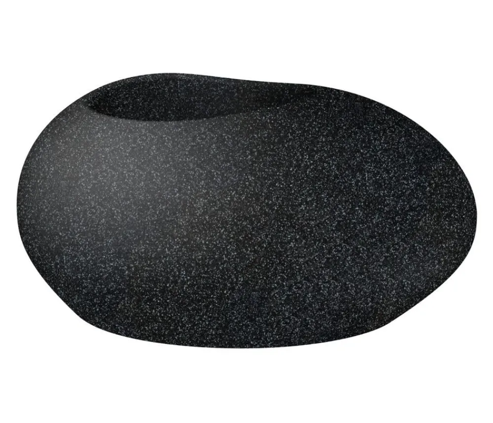 Scheurich Blumentöpfe & Übertöpfe - Kunststoff-Topf Flow, oval Schwarz