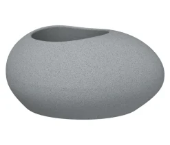 Scheurich Blumentöpfe & Übertöpfe - Kunststoff-Topf Flow, oval Grau
