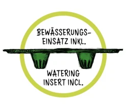Scheurich Blumentöpfe & Übertöpfe > Kunststoff-Topf Groove+, rund, ca. Ø28,5/H26 cm