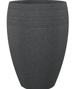Scheurich Vasen|Blumentöpfe & Übertöpfe > Kunststoff-Topf Lineo High, rund, -granit