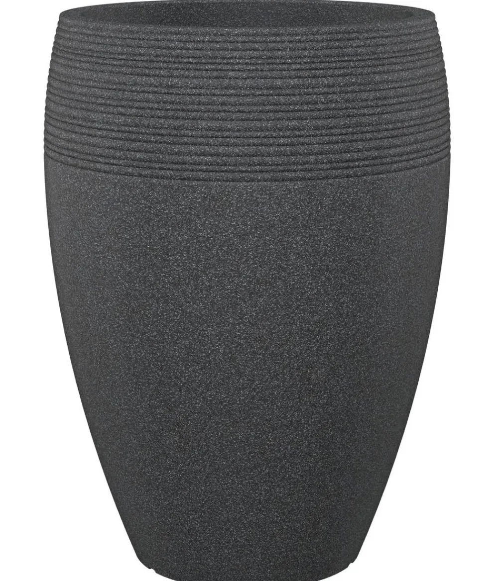 Scheurich Vasen|Blumentöpfe & Übertöpfe > Kunststoff-Topf Lineo High, rund, -granit