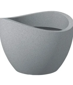 Scheurich Kunststoff-Topf Wave Globe, konisch Grau Best