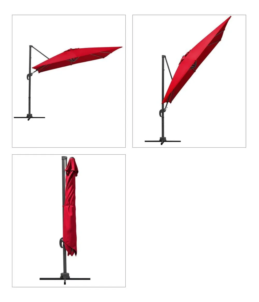 Schneider Schirme Sonnenschirme > Schneider Ampelschirm Rhodos Junior, quadratisch, ca. B270/T270 cm
