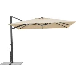 Schneider Schirme Schneider Ampelschirm Rhodos Smart, quadratisch, ca. B300/T300 cm Natur